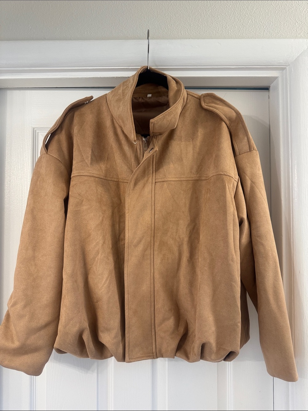 Suede Bomber Jacket